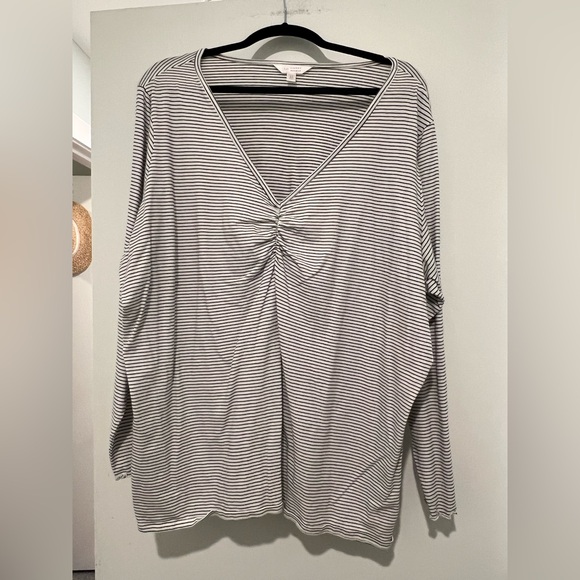 LC Lauren Conrad Striped Top 3XL - Picture 1 of 5